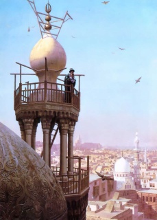 Жан-Леон Жером (1824-1904). Муэдзин в Каире