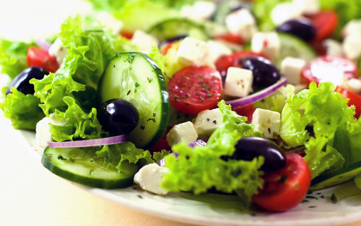 Греческий салат вегетарианский рецепт