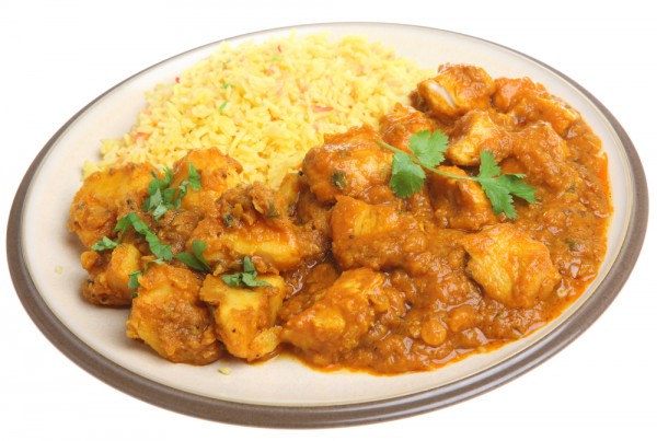 Курица по-индийски с рисом и овощами рецепт