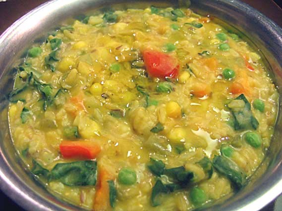 Кичри: рис басмати и маш с овощами рецепт