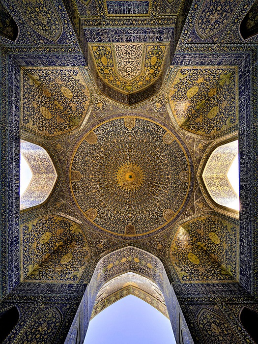Мечеть Шаха в Исфахане плафон