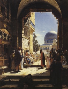 Густав Бауэрфайнд (1848-1904). Мечеть Купол скалы в Иерусалиме